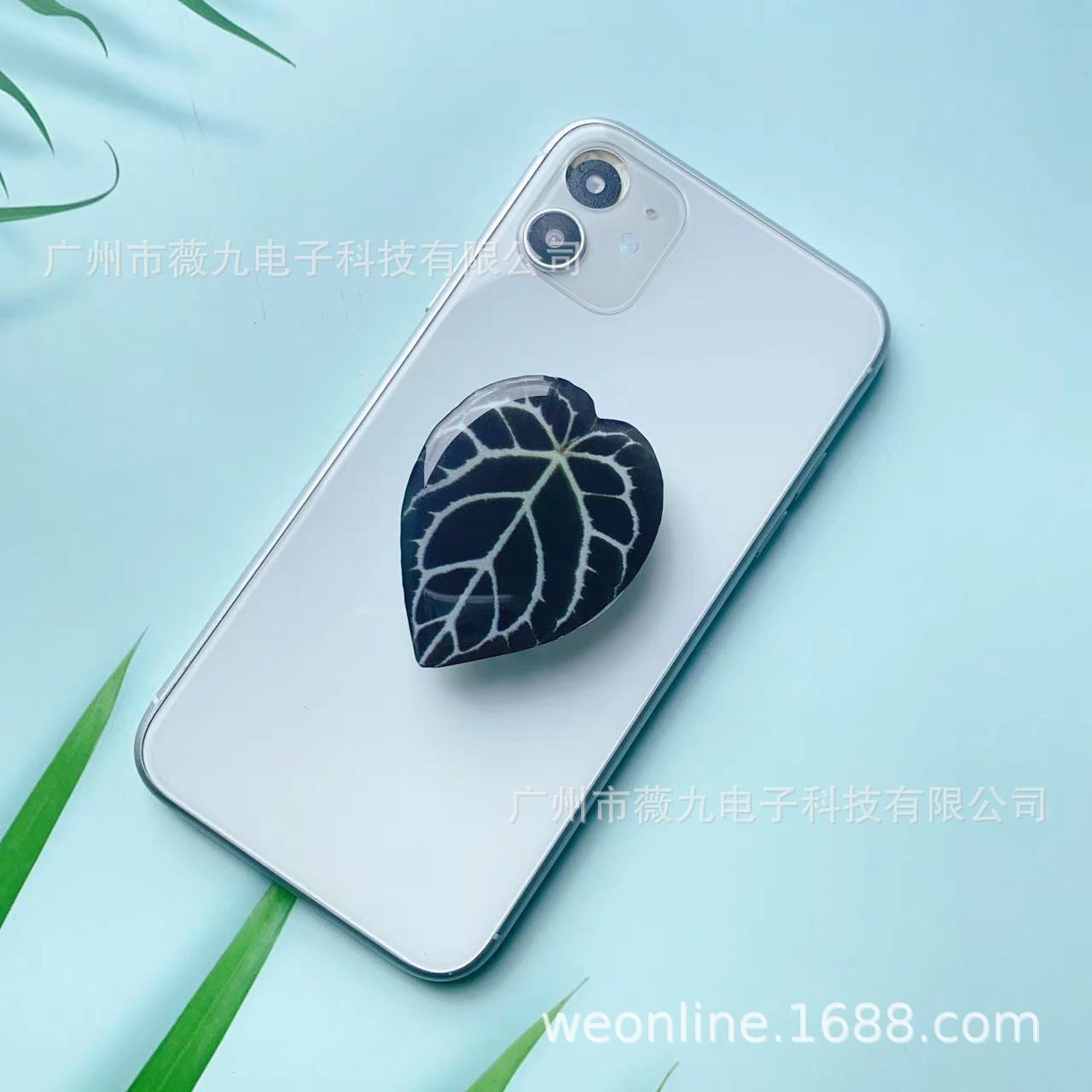 Titular de bolsa de aire para teléfono móvil de hoja acrílica con forma de epoxi al por mayor