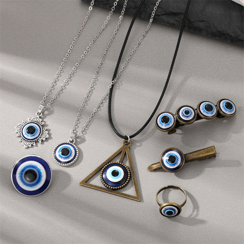 Set de anillo de ojos del diablo de metal al por mayor