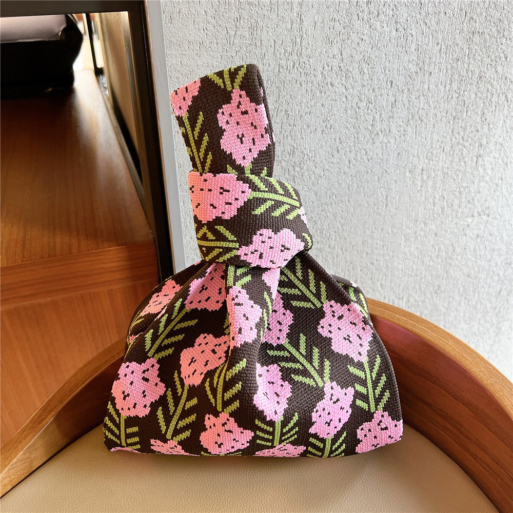 Bolsos de punto de poliéster al por mayor