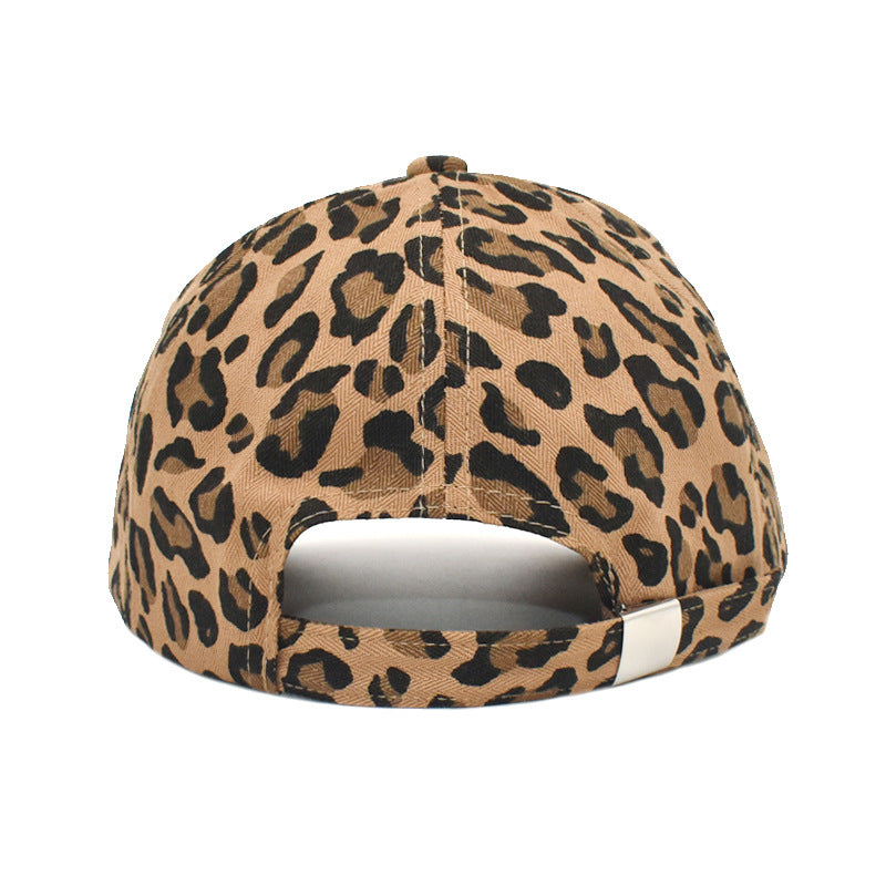 Wholesale Polyester Leopard-print Curved Brim Baseball Cap