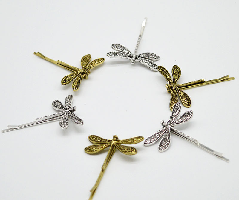 Wholesale Vintage Dragonfly Alloy Hair Clips