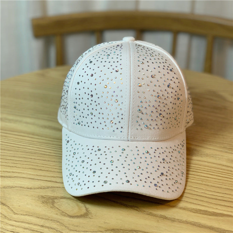 Wholesale Polyester Full Print Rhinestone Baseball Cap