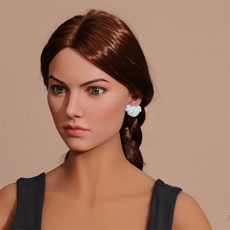 Wholesale Cute Animals Cartoon Flocking Earrings