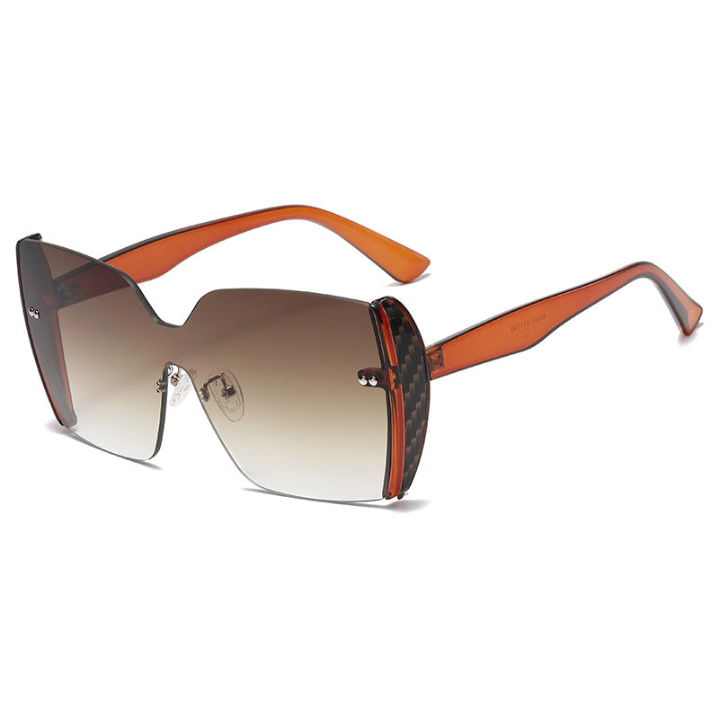 Wholesale PC Siamese Lens Square Frame Sunglasses