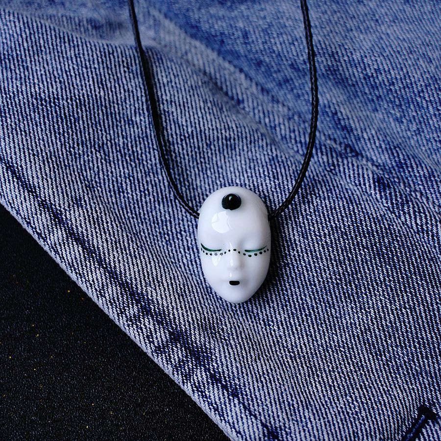 Wholesale Ghost Face Ceramic Necklace