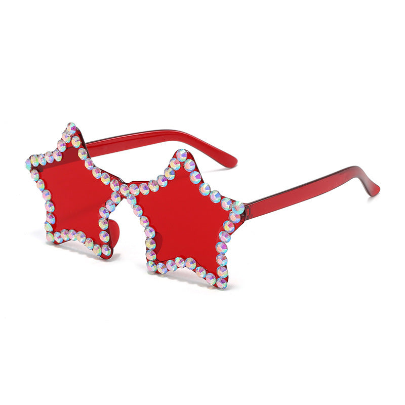 Wholesale Pentagram PC Sunglasses with Drill