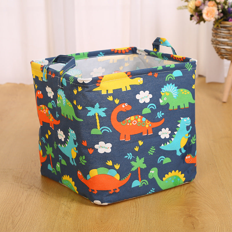 Wholesale Cotton and Linen Cartoon Animal Foldable Dirty Clothes Basket