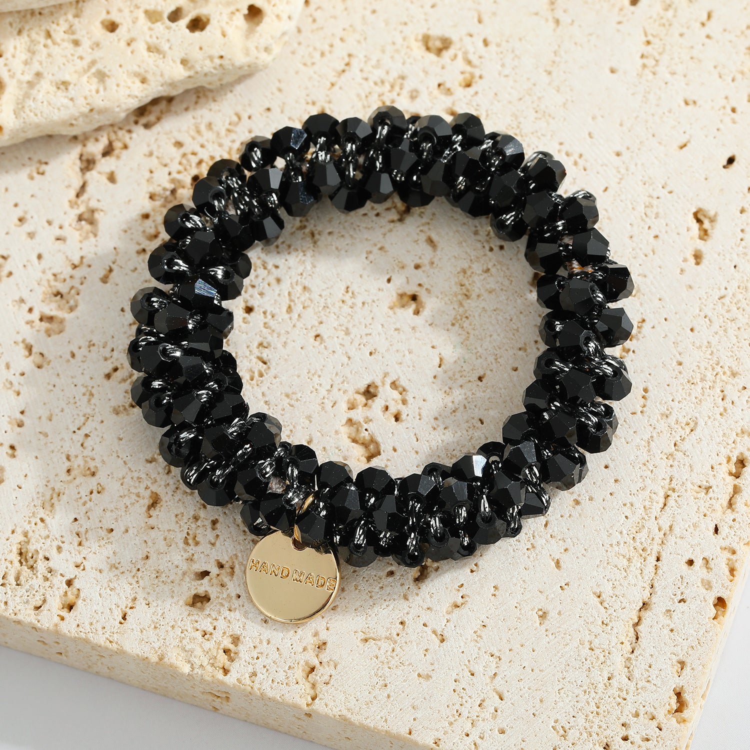 Wholesale Resin Polychrome Crystal Pearl Hair Rings