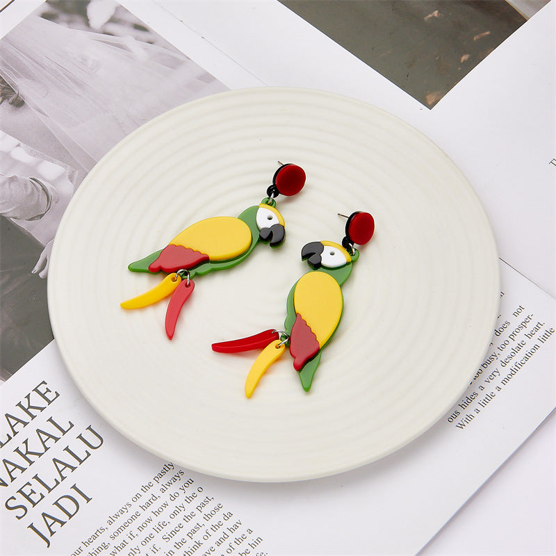 Venta al por mayor Pendientes De Acrílico De Loro