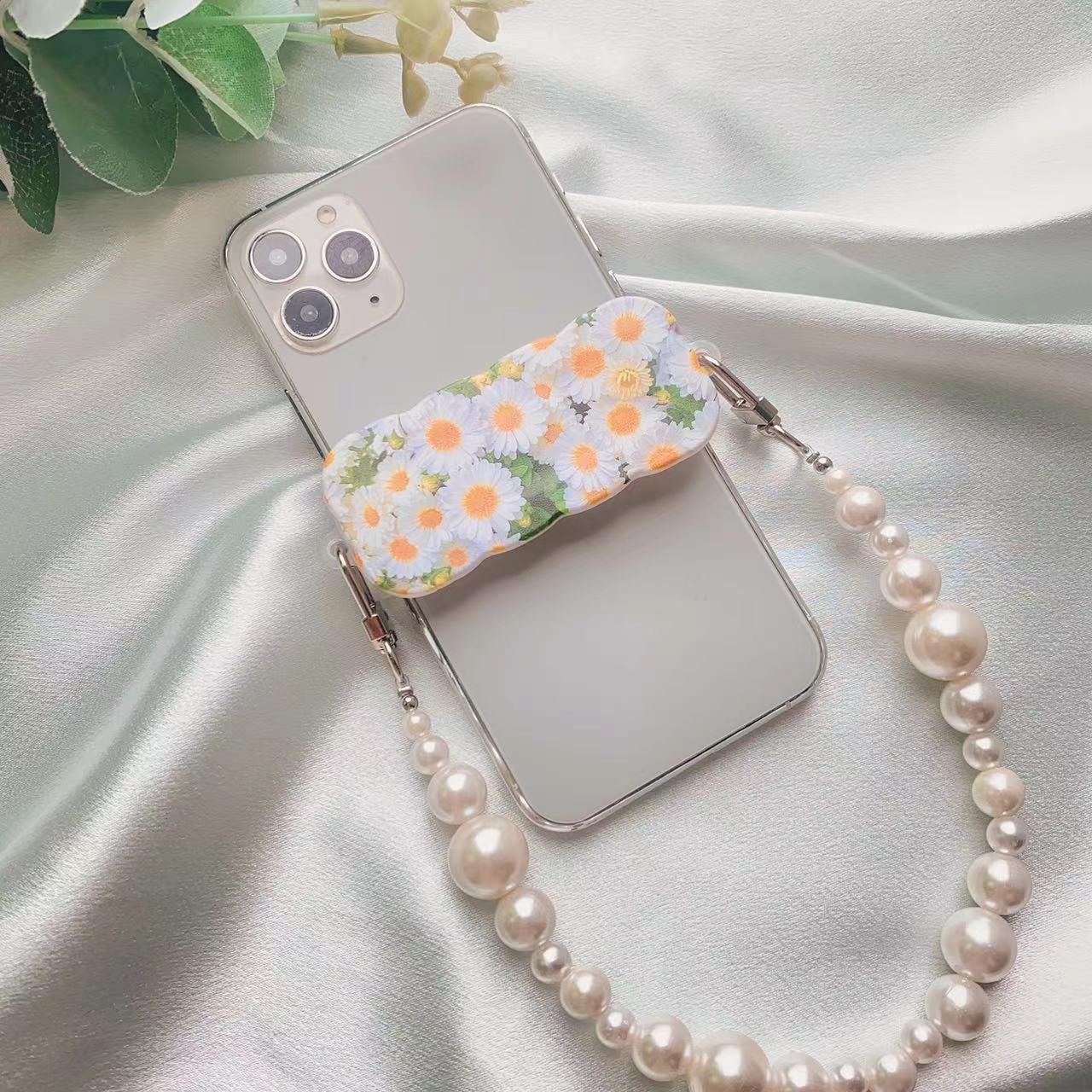 Clip posterior al por mayor del teléfono móvil de la flor de la impresión en color de la PC