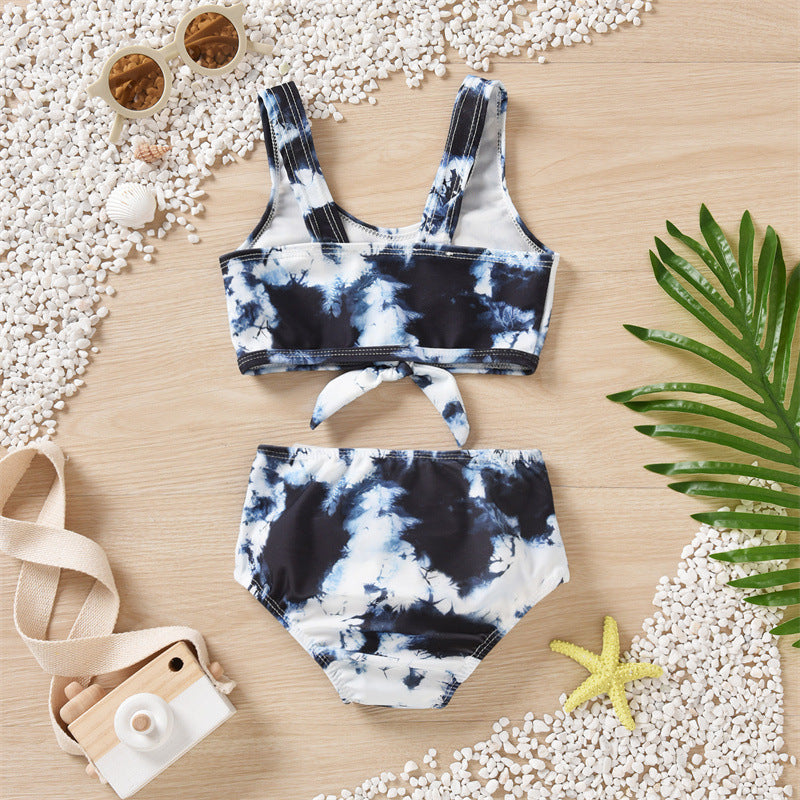 Wholesale Kids Split Polyester Swimwear