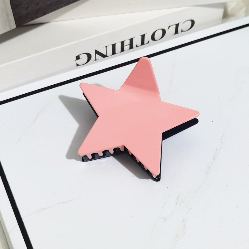 Wholesale Pentagram Acetate Hair Clips