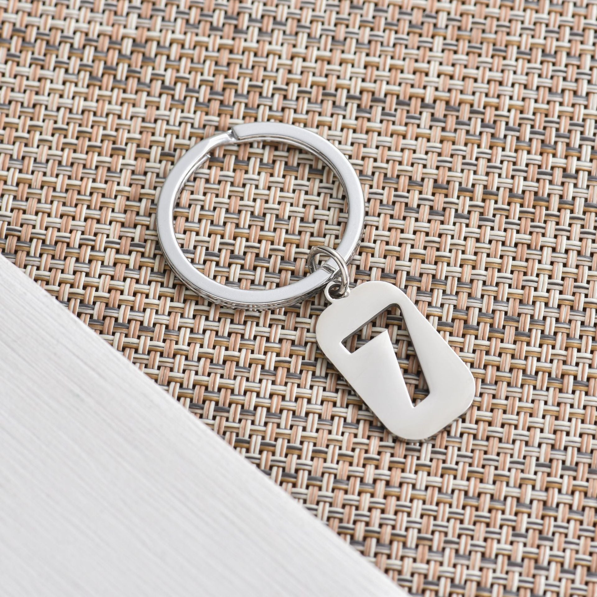 Wholesale Stainless Steel Lucky Number 7 Keychain