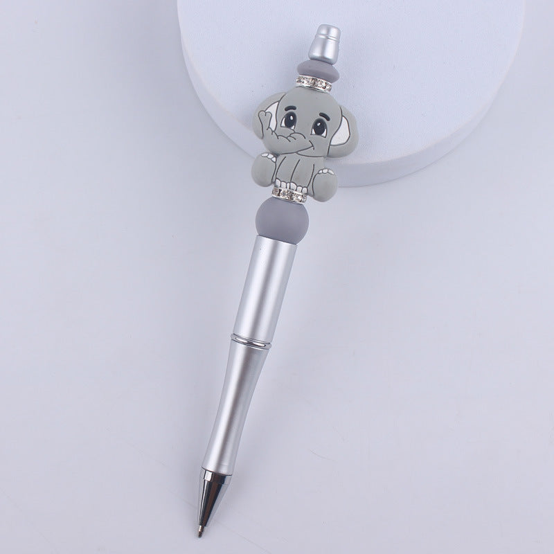 Wholesale Cartoon Animal Silicone Handmade Beadable Pens