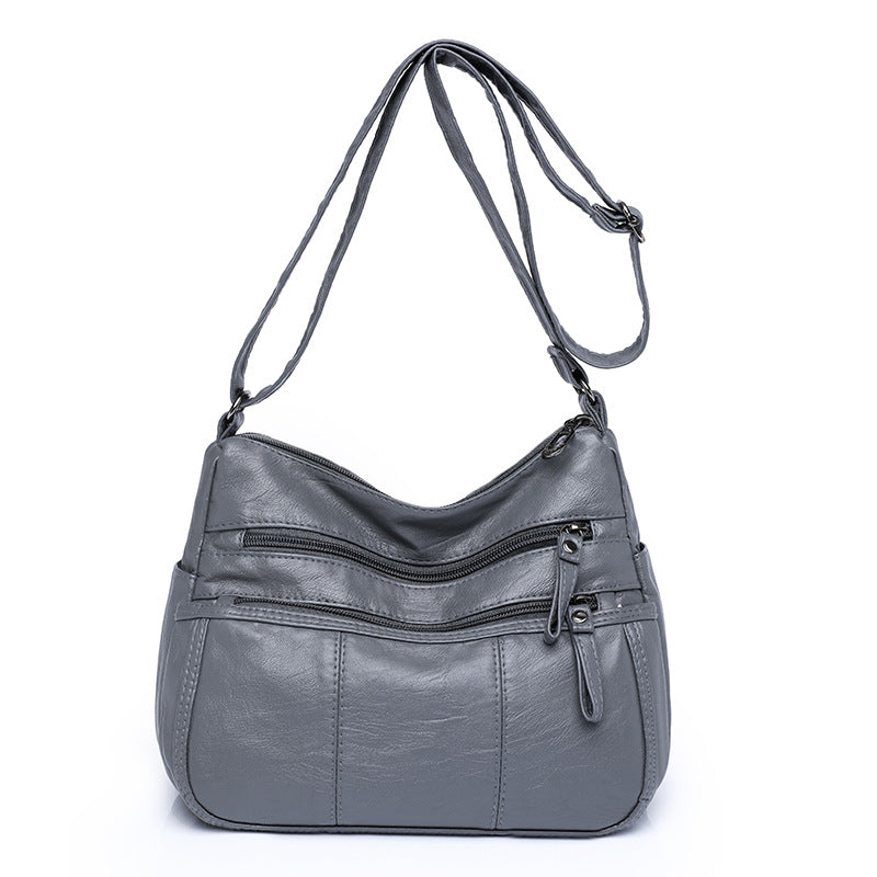 Wholesale Large Capacity PU Soft Leather Texture Crossbody Bags