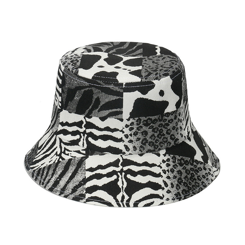 Wholesale Polyester Geometric Rhombus Check Bucket Hat