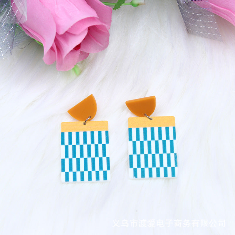 Aretes De Acrílico Colección Rainbow al por mayor