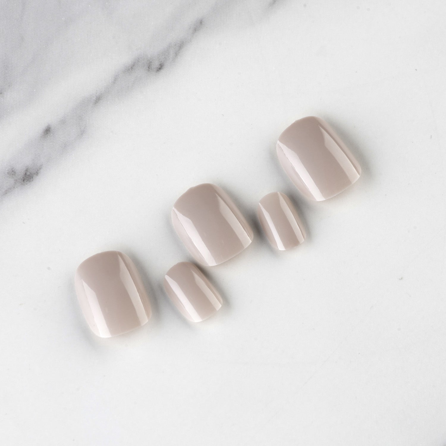 Wholesale Short Glossy Plastic Nail Stickers