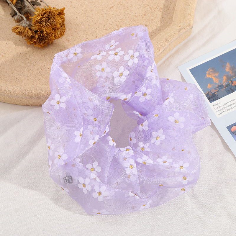 Wholesale LED Floral Tulle Hair Ties