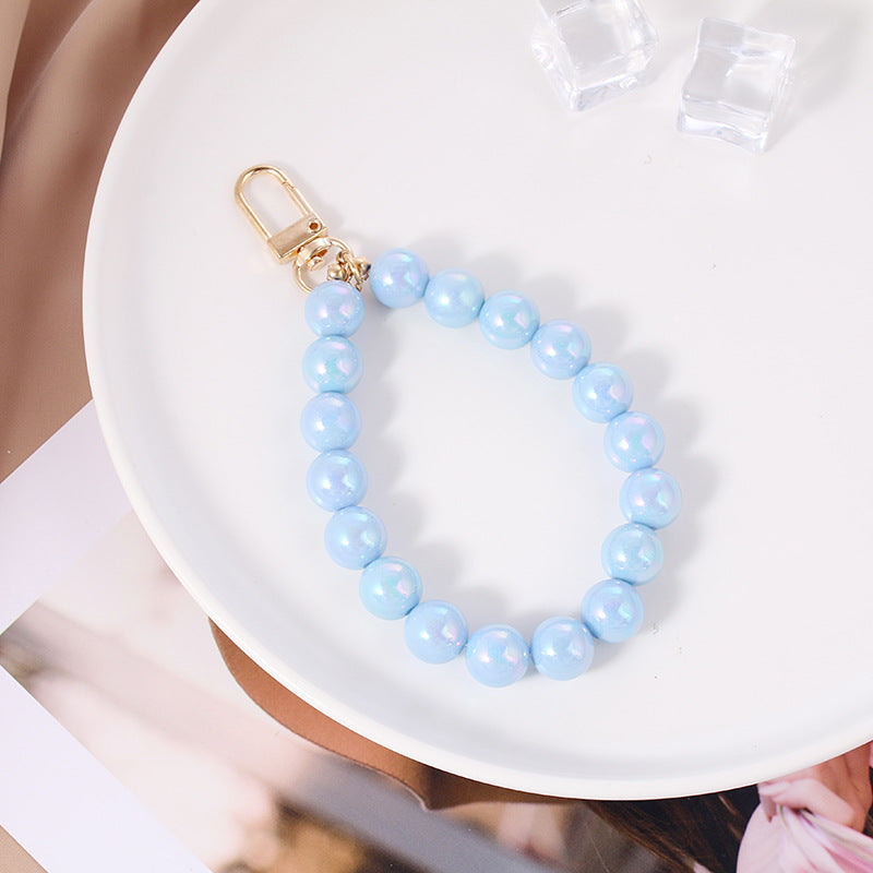 Wholesale Acrylic Colorful Beaded Keychain