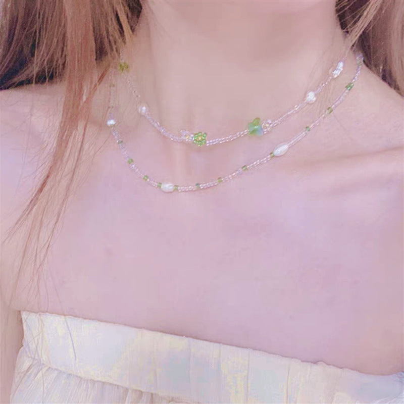 Collares Con Cuentas De Dryad Verde al por mayor