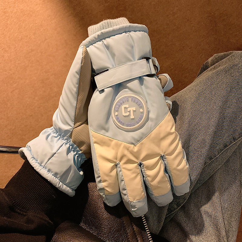 Wholesale Plush and Thickened Cycling and Skiing Touch Screen Gloves