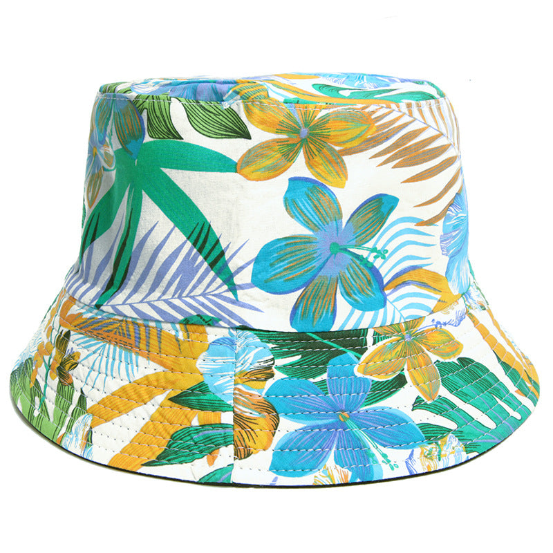 Wholesale Polyester Printed Wide Brim Bucket Hat