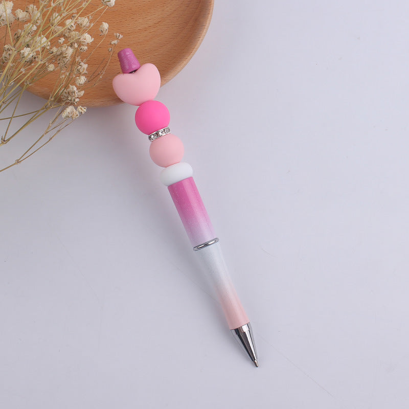 Wholesale Cartoon Love Silicone Handmade Bead Pen