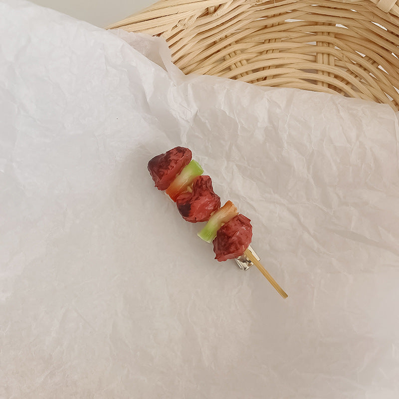 Wholesale Fake Food Plastic Hair Clips