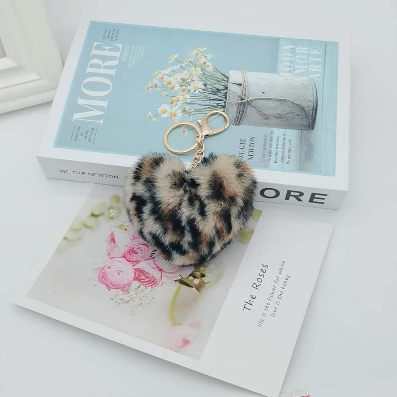 Wholesale Imitation Lazy Rabbit Fur Love Fur Ball Key Chain