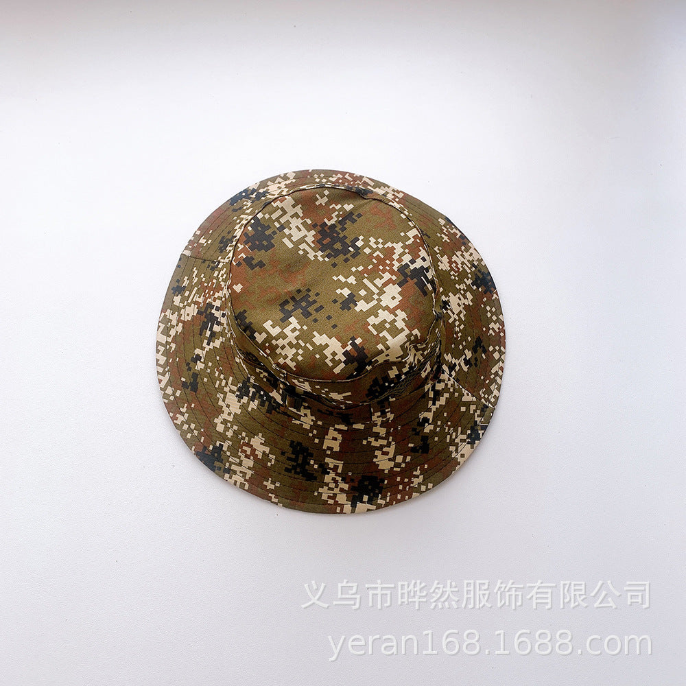 Wholesale Cotton Kids Sunshade Camouflage Bucket Hat