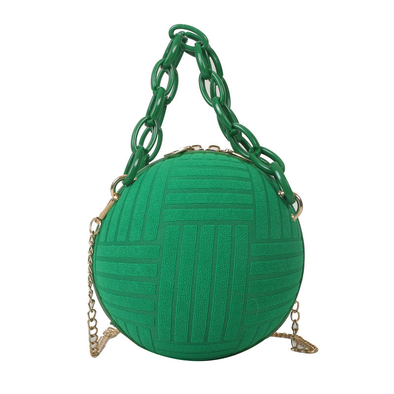 Bolsa de pelota de hombro de la cadena de diamantes de la cadena de la pana al por mayor