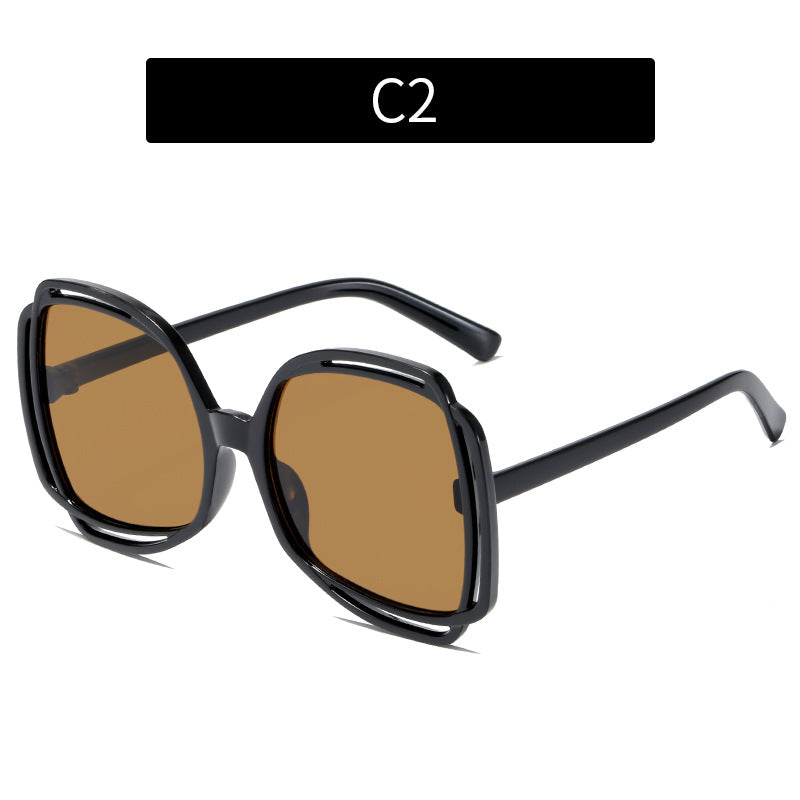 Wholesale PC Large Frame Hollow Out Sunglasses