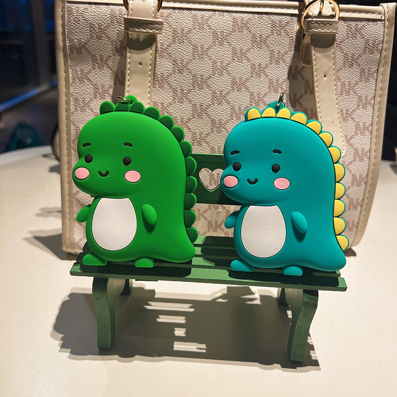 Venta al por mayor resina dinosaurio cero billetera llavero creativo