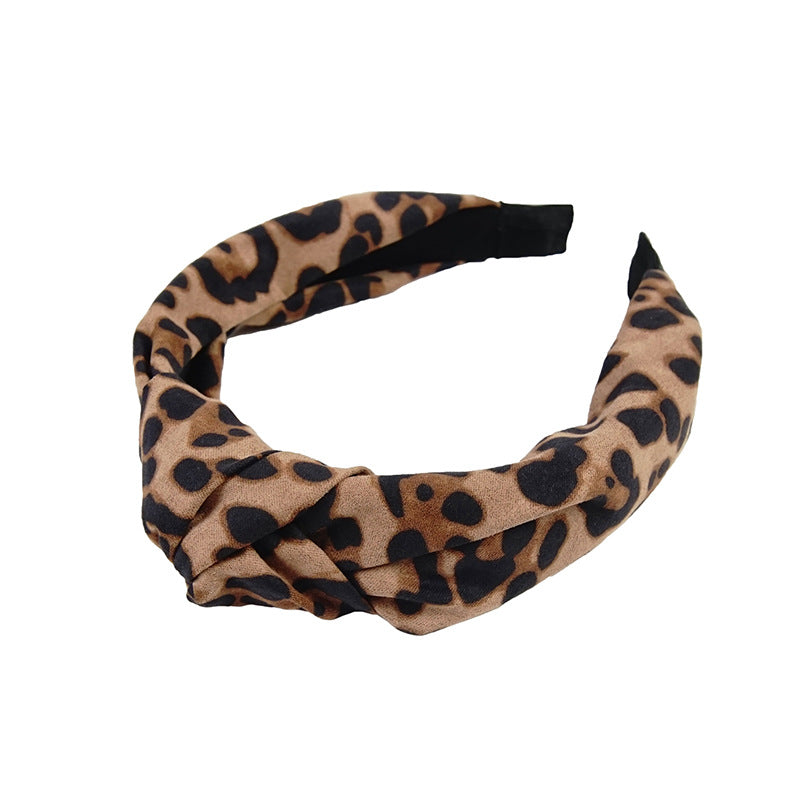 Wholesale Vintage Leopard Fabric Headband
