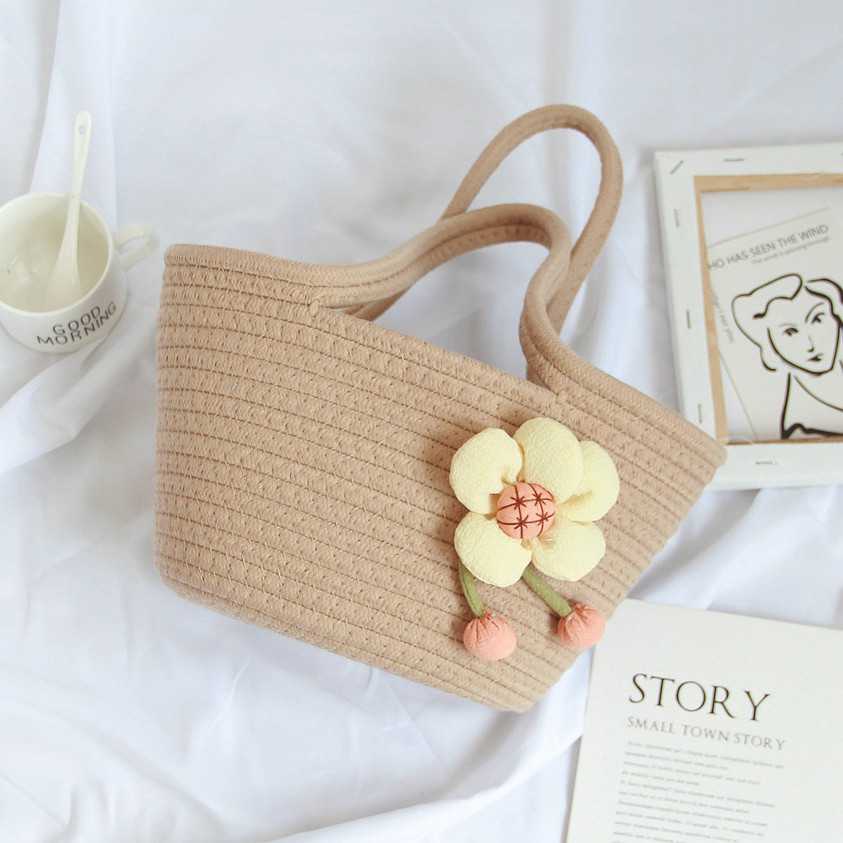 Venta al por mayor Bolso de hombro de paja