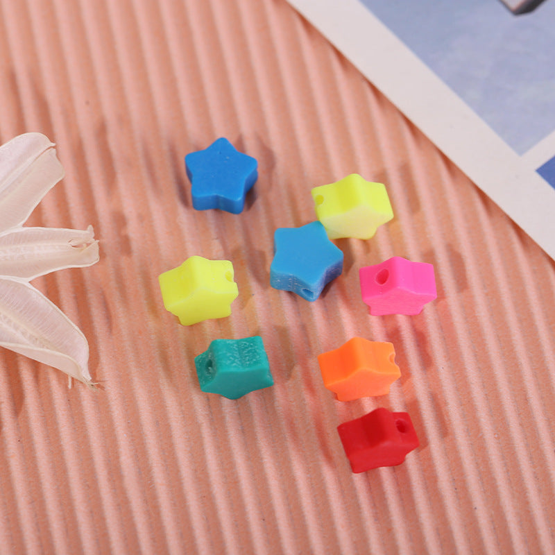 Venta al por mayor 1000PCS 10mm Fruit Smiley Flowers Smoky Beads