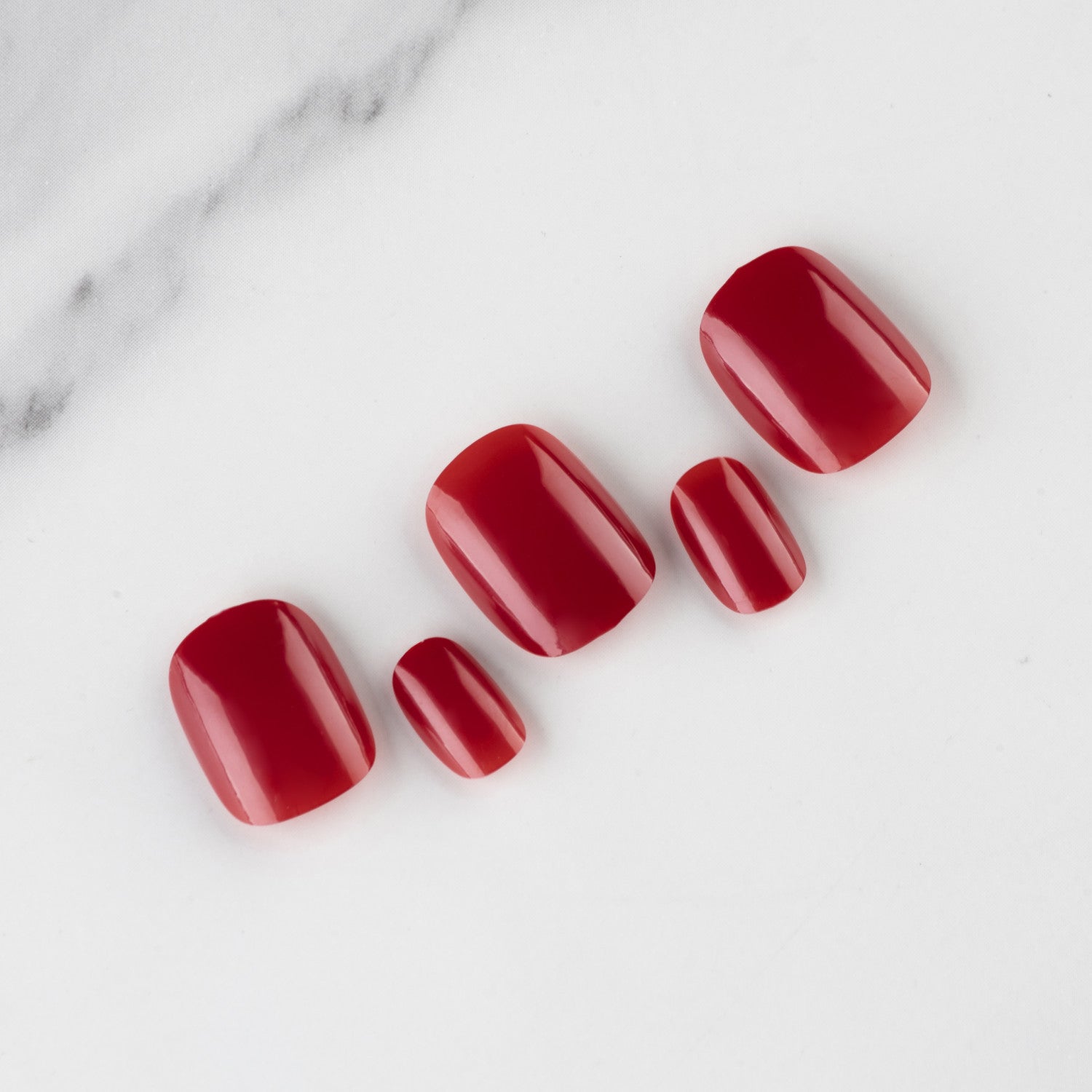 Wholesale Short Glossy Plastic Nail Stickers