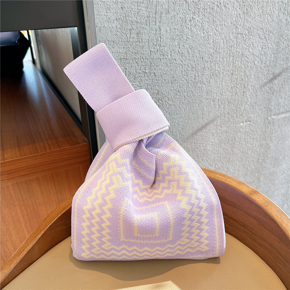 Bolsos de punto de poliéster al por mayor