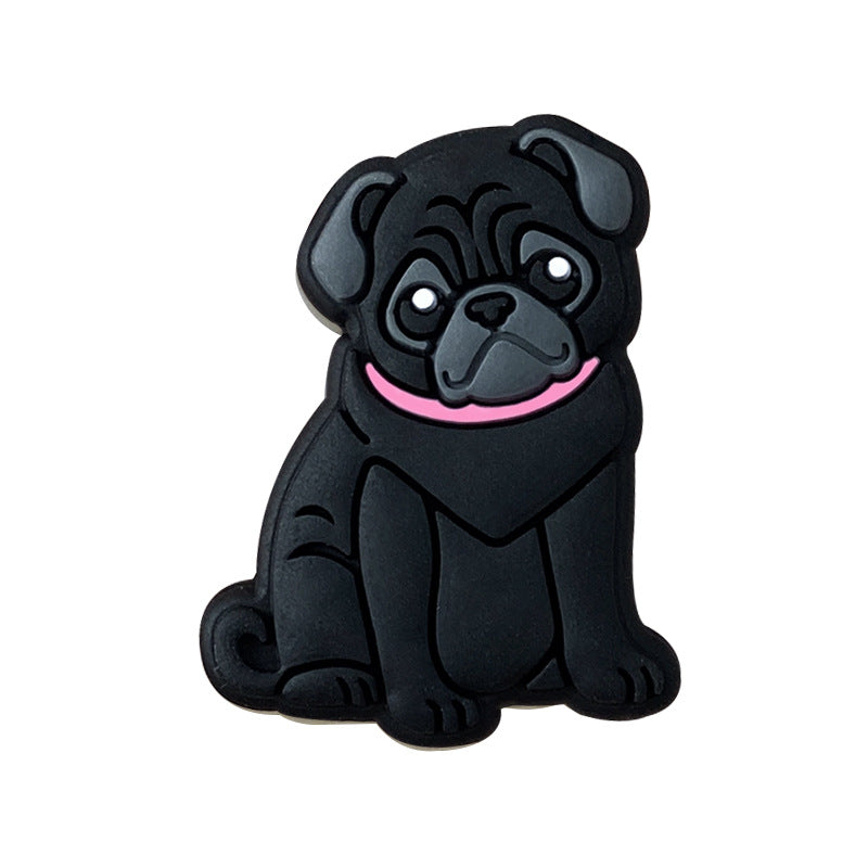 Wholesale 10PCS/20PCS/30PCS Silicone Pug Focal beads