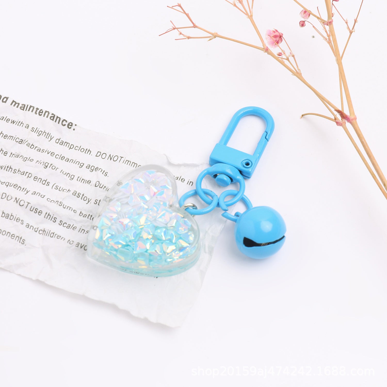 Wholesale Acrylic Love Bell Keychain