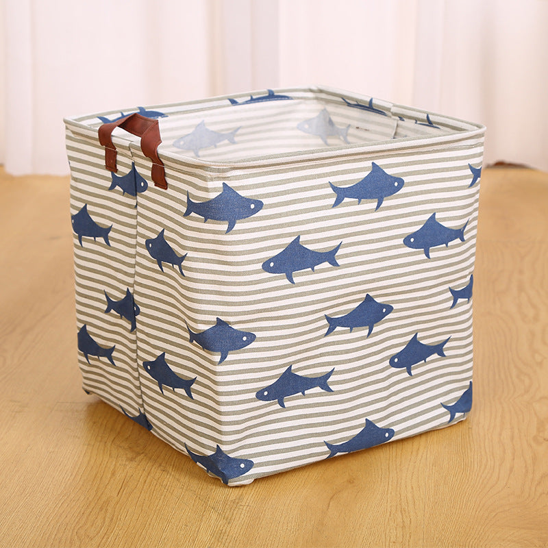 Wholesale Cotton and Linen Cartoon Animal Foldable Dirty Clothes Basket