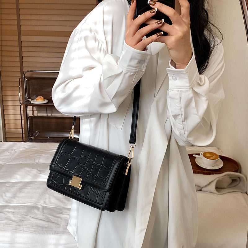 Bolso de hombro al por mayor PU Stone Patrón