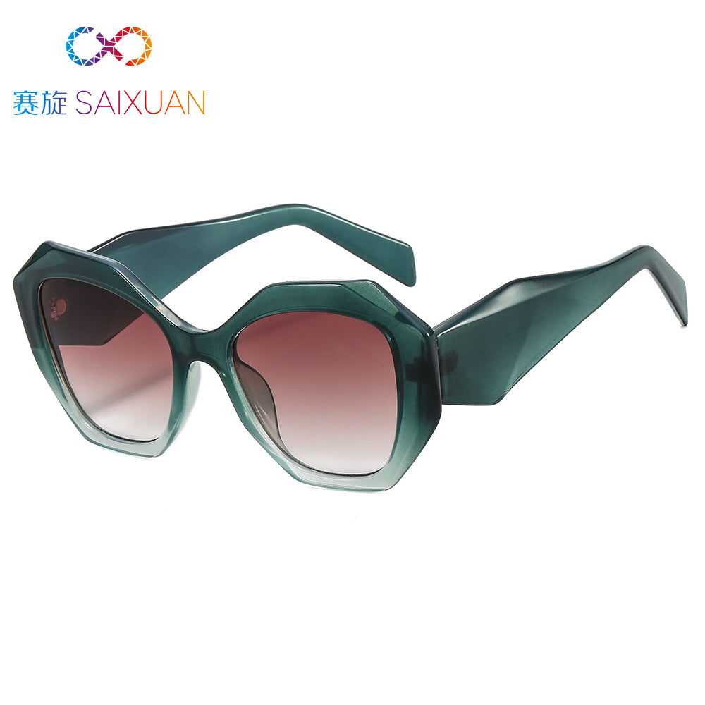 Wholesale PC Shaped Large Frame Sunglasses