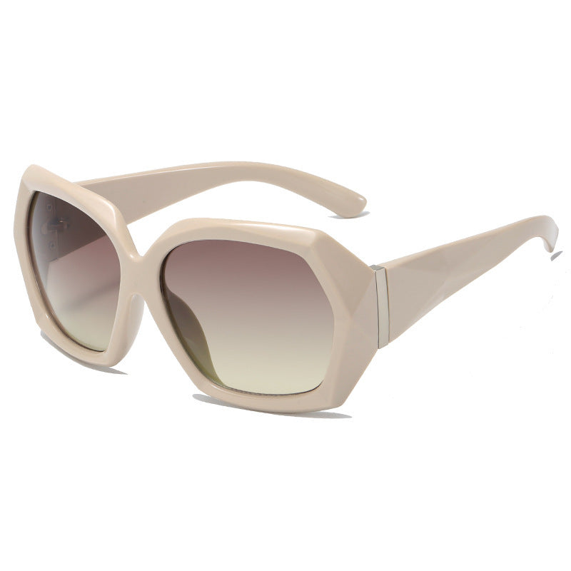 Wholesale PC Square Big Frame Irregular Sunglasses