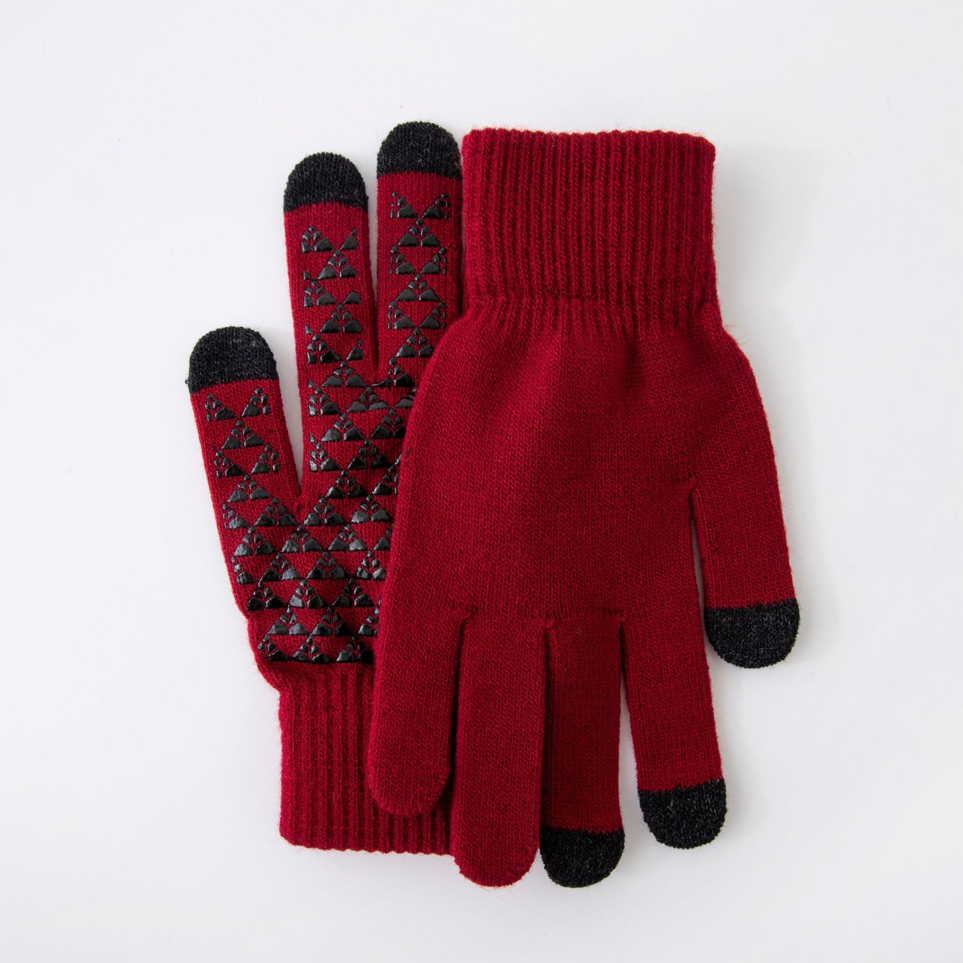 Wholesale Winter Thickened Anti-slip Woolen Touch Screen Gloves for Winter