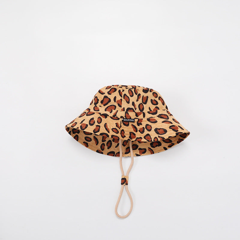 Wholesale Cotton Plaid Leopard Bucket Hat