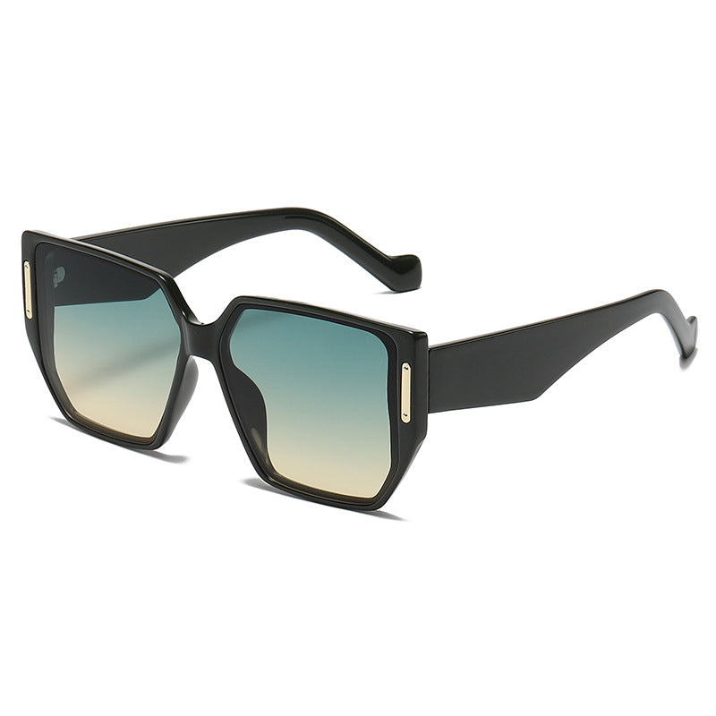 Venta al por mayor PC Gafas de sol resistentes a los rayos UV de marco grande para hombres y mujeres