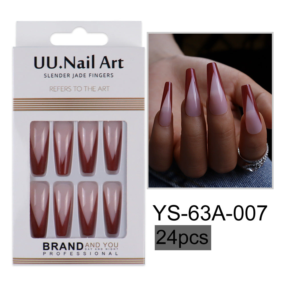 Parches de mejora de las uñas de estilo francés de plástico al por mayor