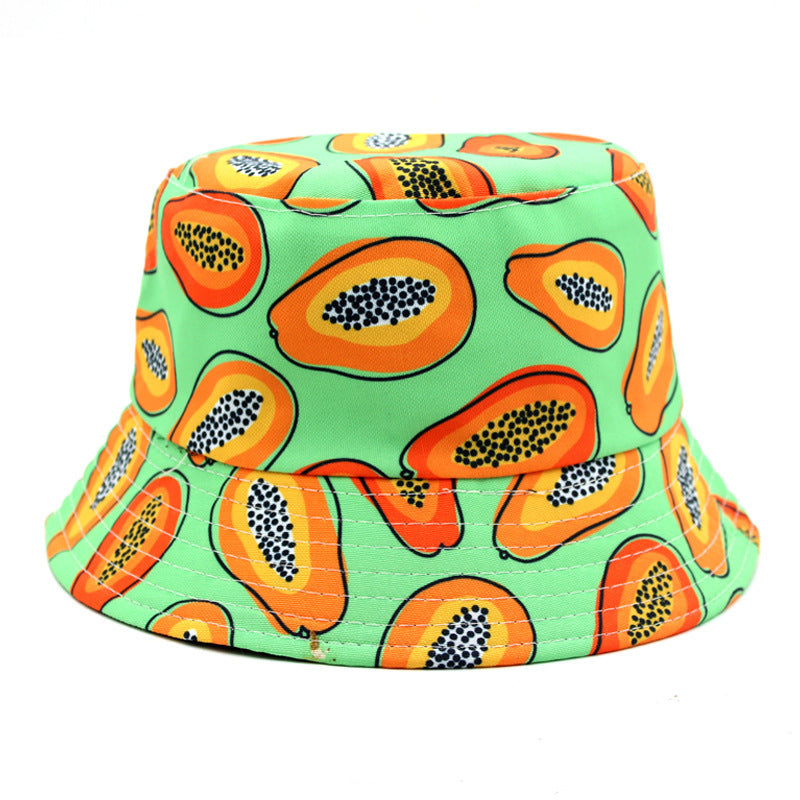Wholesale Cotton Fruit Pattern Printing Fisherman Hat